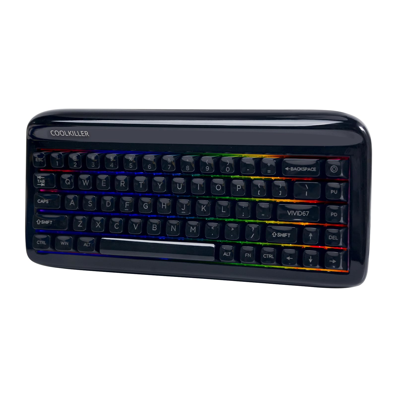 CoolKiller Teclado VIVID67 de alumínio com acabamento de piano